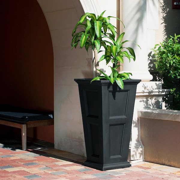 Mayne Fairfield 40in Tall Planter - Black 8801-B - main